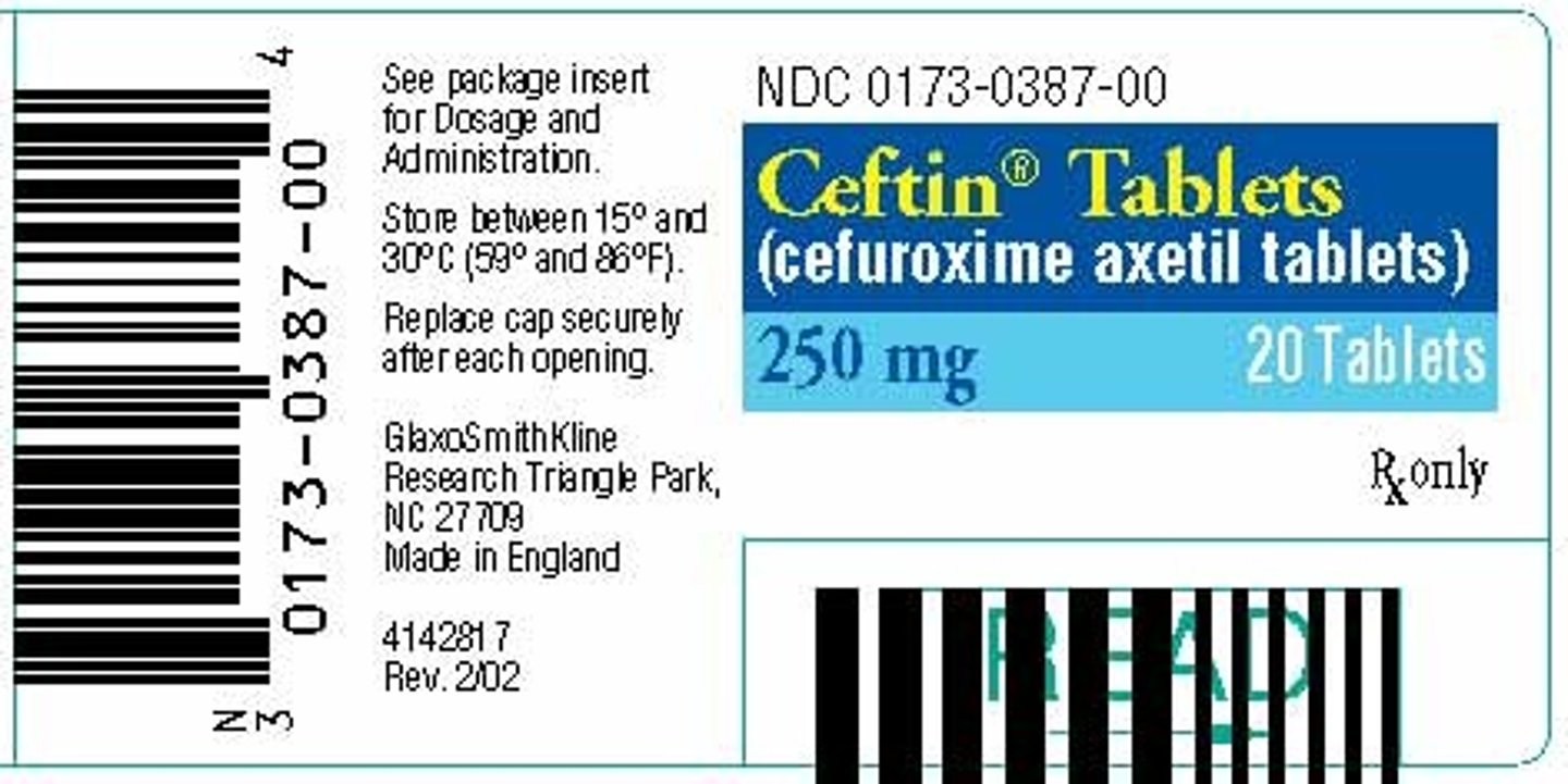 <p>Ceftin</p>