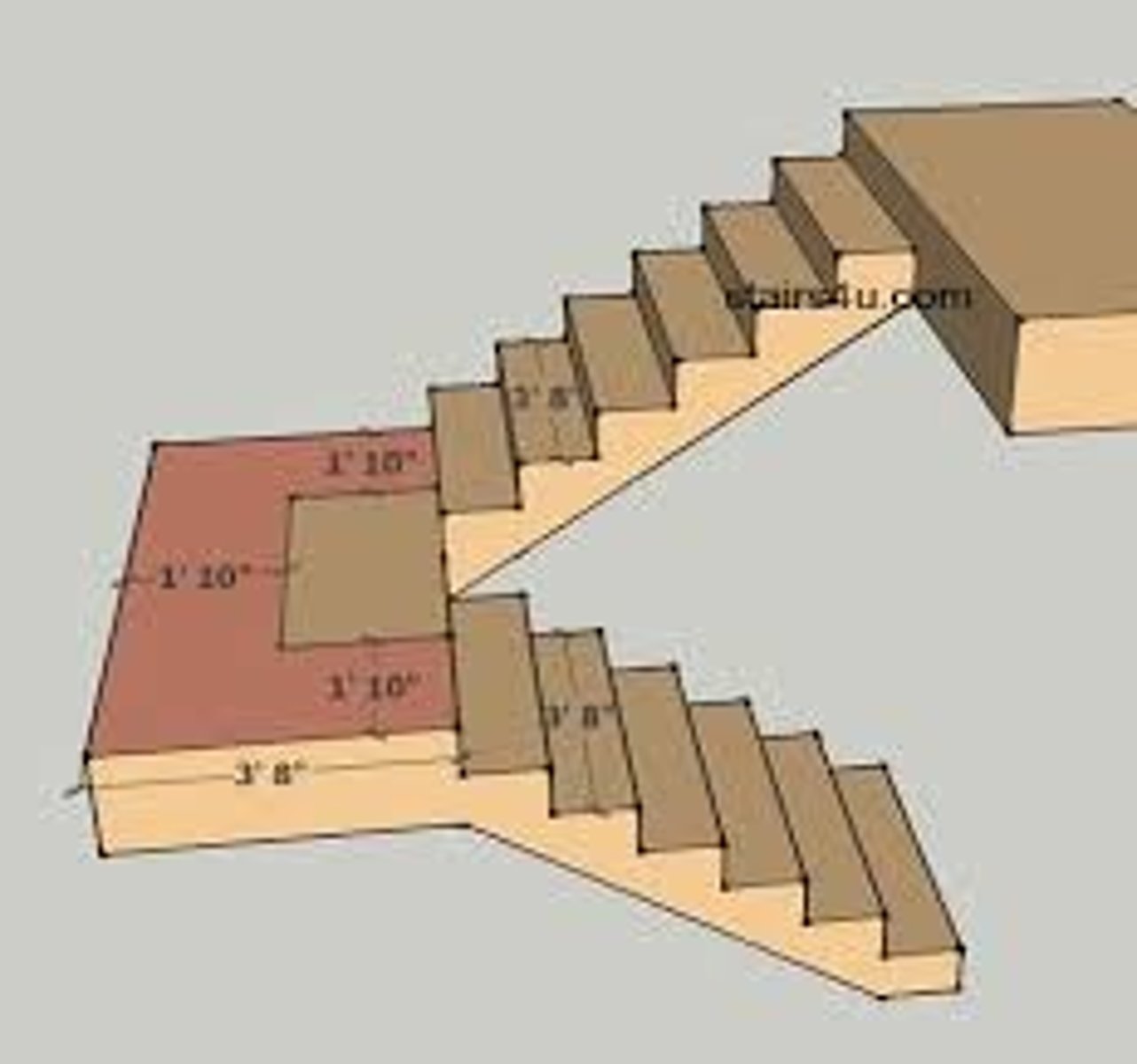 <p>a platform between flights of stairs or the floor at the foot or head of a flight of stairs</p>