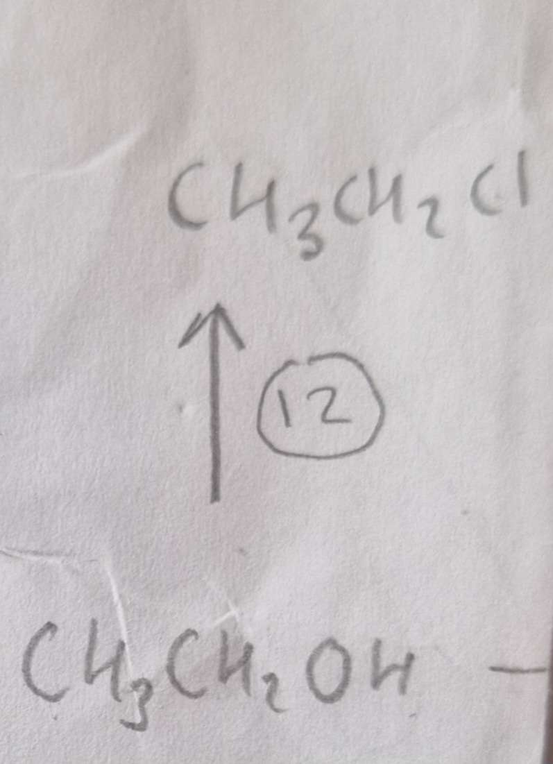 <p>Alcohol to Haloalkane Name of Product:</p>