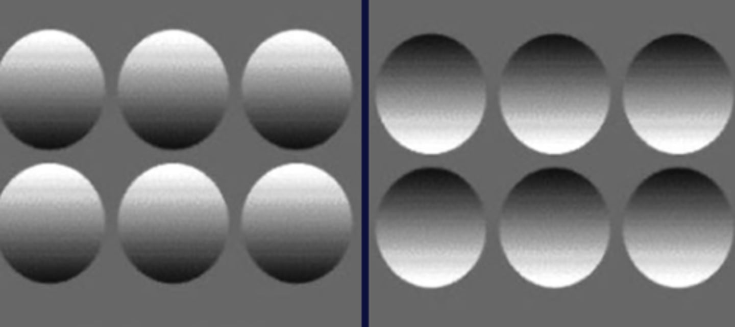 <p>monocular depth cue</p><p>creates the illusion of a 3D object</p>