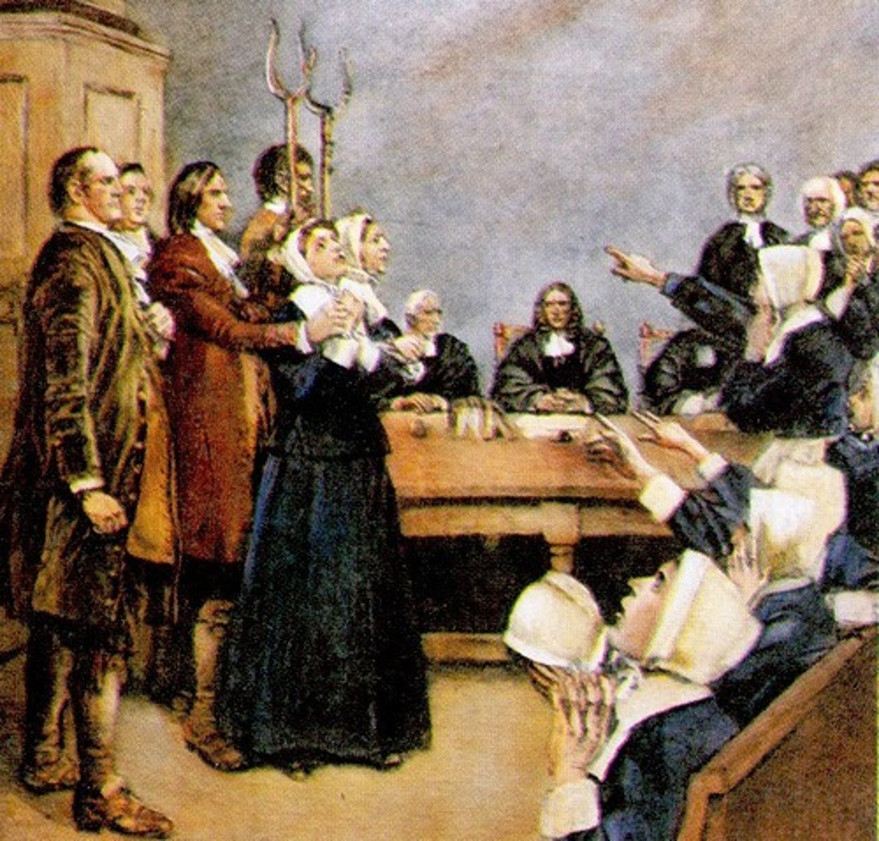 <p>A series of trials and executions of people accused of witchcraft in colonial Massachusetts.</p>
