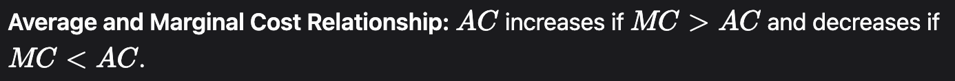 <p>A<span>C</span> increases if MC > AC  and decreases if MC < AC</p>