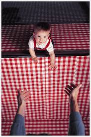 a laboratory device for testing depth perception in infants and young animals.