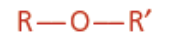 <p>Ether functional group</p><p>Isomer of alcohol</p><p>Oxyalkane ending</p><p></p>