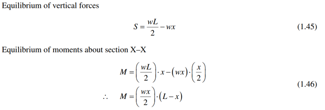 <ul><li><p>When analysing a UDL, we <strong>cut the beam</strong> at a chosen section and treat the <strong>cut portion as a free body</strong>.</p></li><li><p>This approach is similar to the point load case, where the <strong>left-hand section</strong> was used as the free body.</p></li><li><p>The distributed load over the cut section is replaced by its <strong>equivalent resultant force</strong>, acting at the <strong>centroid</strong> of the loaded length.</p></li></ul><p></p>