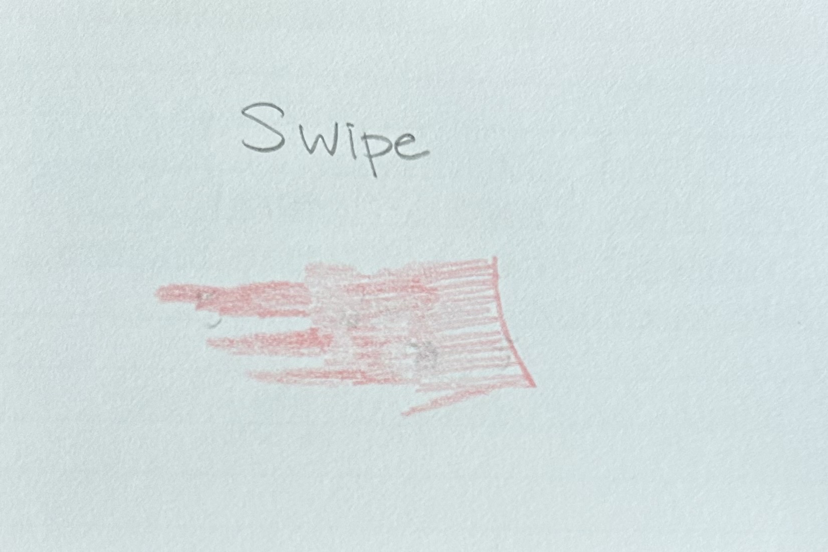 <p>Blood pattern resulting from a lateral transfer from a moving source onto another surface </p><p>→ Bloody hair dragged against floor</p>