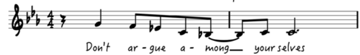 <p>Based on opening motif with some vocables</p>