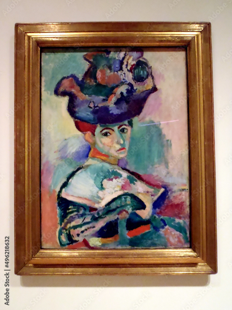 <p>Žena v klobouku - Matisse </p>