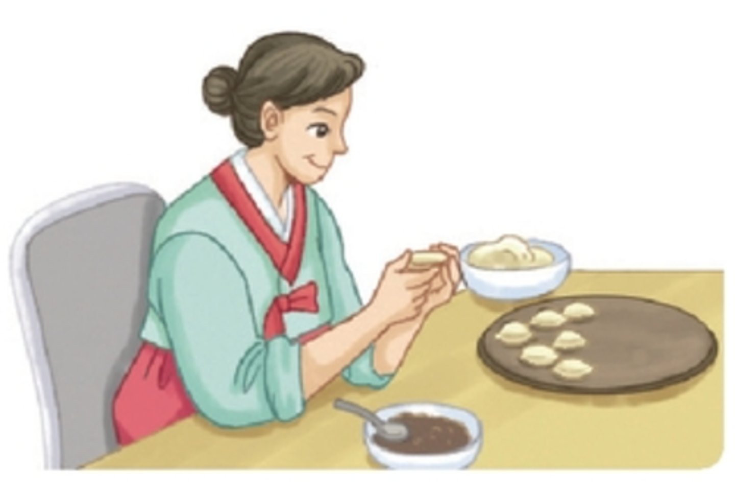 <p>Menyiapkan makanan hari panen raya</p>