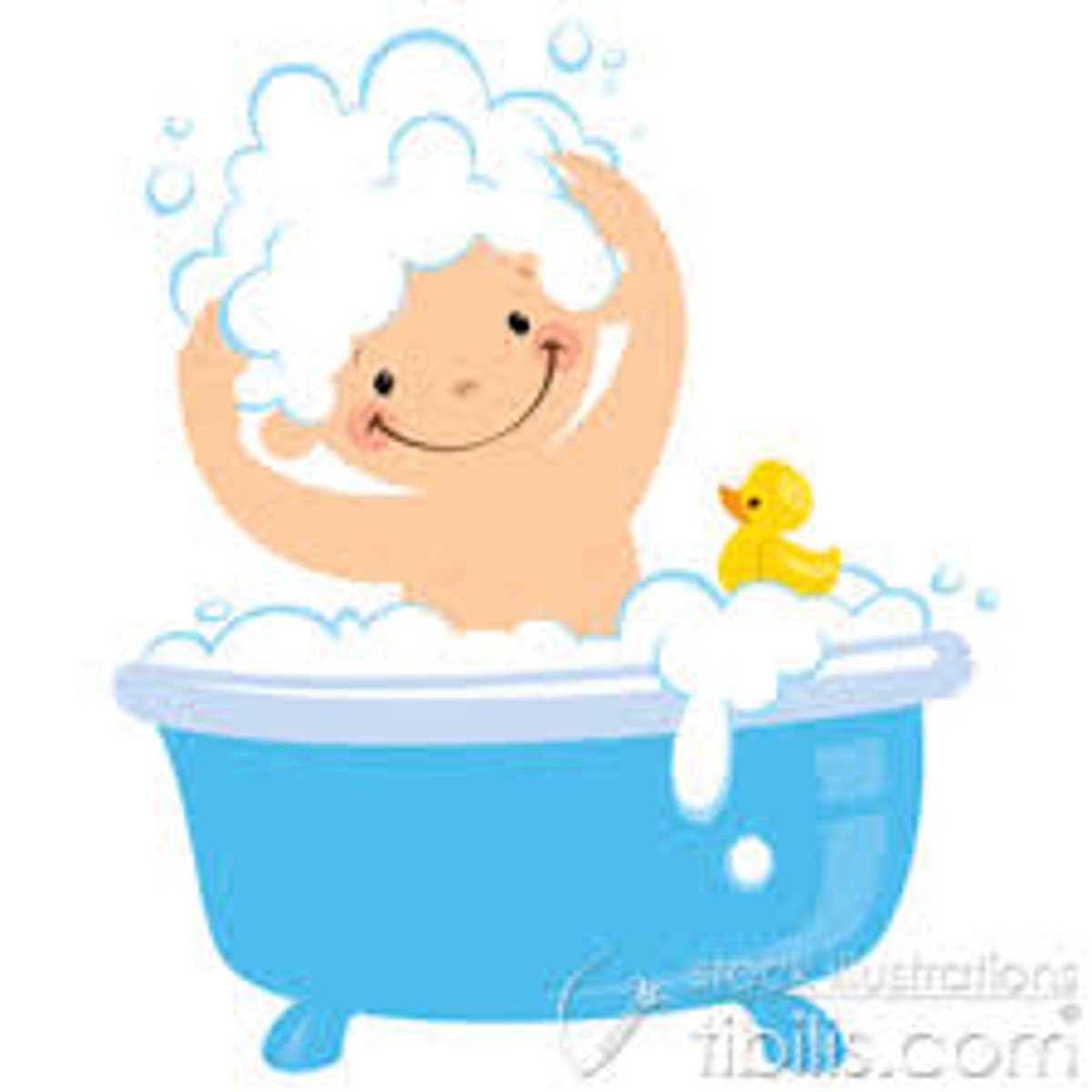 <p>you bathed yourself</p>