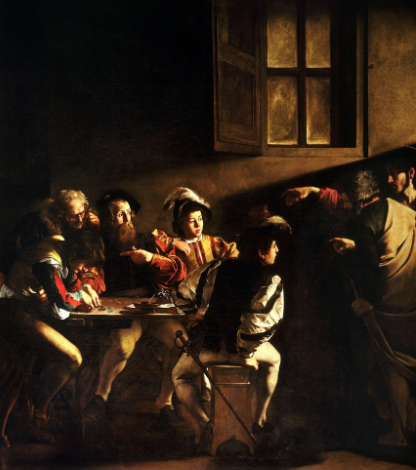 <p><span>How does the artist use chiaroscuro in this painting?</span></p>