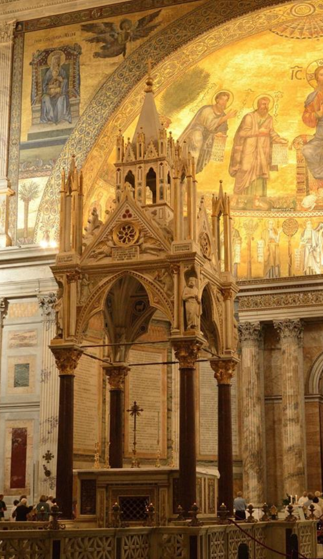 <p>Ciborium of San Paolo fuori le Mura - Rome, 1285</p>