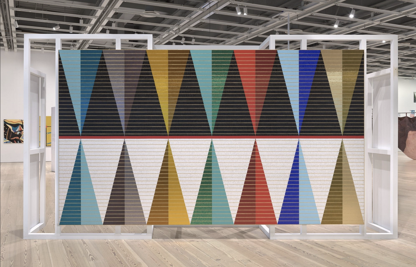 <p>Meaning: <span style="background-color: transparent;"><span>A large beaded work honoring Indigenous women and Lakota traditions, expressing gratitude and connecting Native and Western art histories. It celebrates resilience, spiritual connections, and the ongoing presence of Indigenous art.</span></span></p>