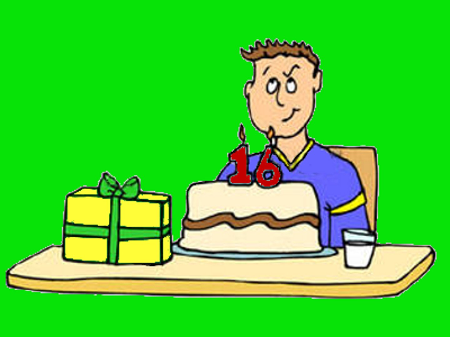 <p>to have a birthday</p>