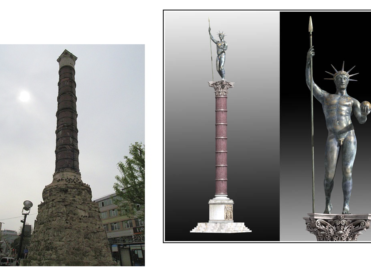 <p>Constantine’s column (Reconstruction of statue/helios sol to Constantine) </p>