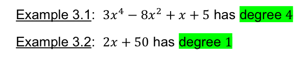 <p>The largest degree of the variables (aka :n)</p>