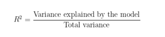 <ul><li><p>Percentage of the variation in y that is explained by x</p></li><li><p>Between 0% and 100% (e.g. 28%)/ number between 0 and 1 (0.2)</p></li><li><p>a goodness of fit measure</p></li><li><p>tells us how much the fit of model is improved </p></li><li><p>indicates the % of variance in the DV that the IV can explain collectively</p></li><li><p>Higher R2 = better the model fits the obs</p><ul><li><p>More variance = data points are closer to the line</p></li><li><p>line is steeper, reduce variaton </p></li><li><p>x helps to predict y </p></li></ul></li></ul><p></p>
