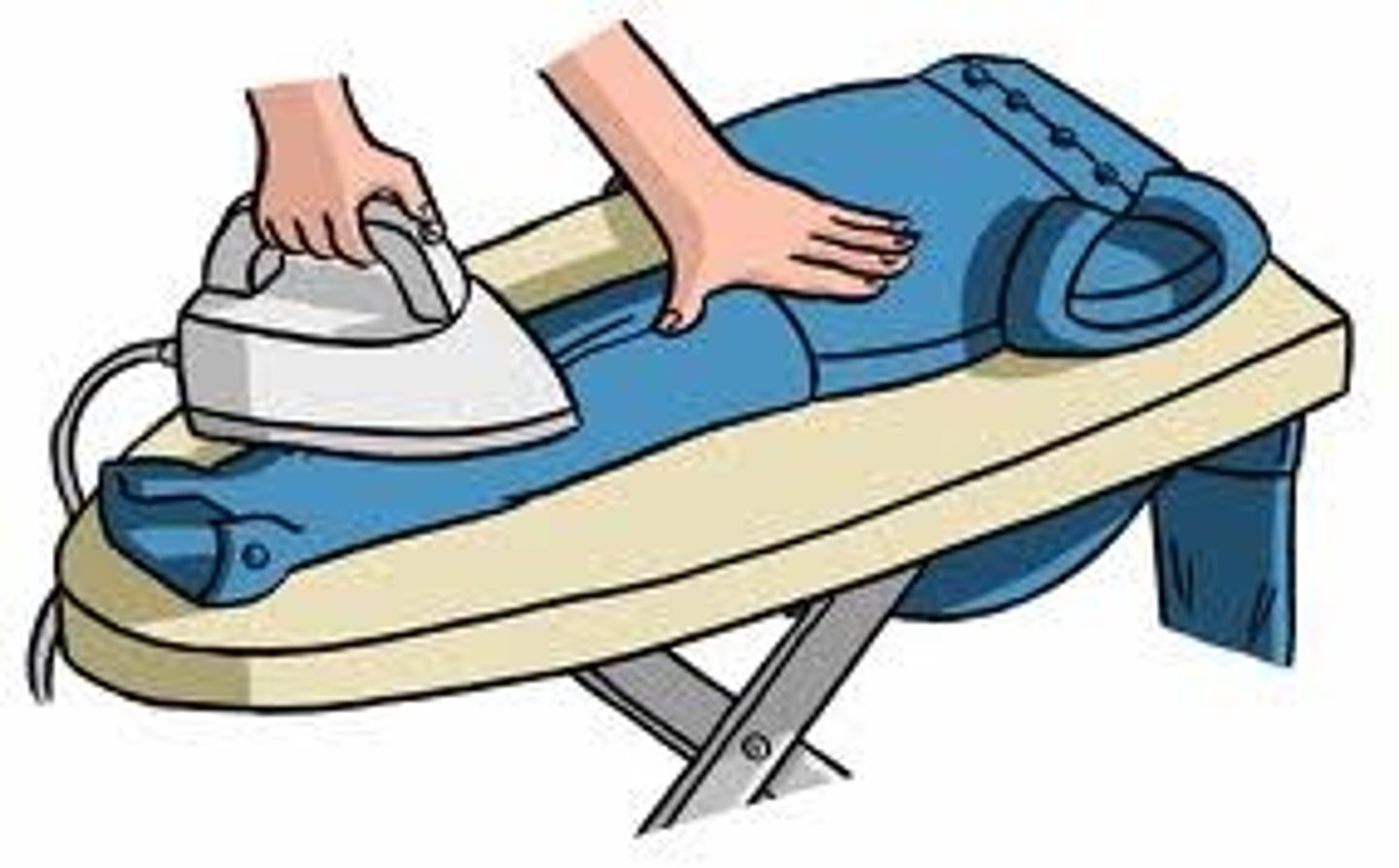 <p>to iron clothes</p>