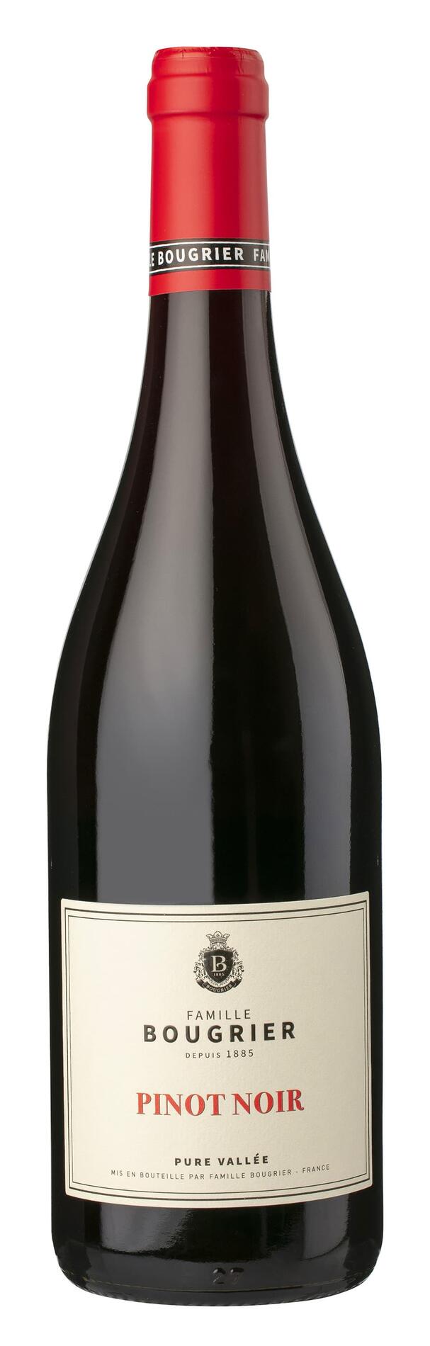 <p><strong>Pinot Noir, Fammille Bougrier</strong></p><p></p><p>PÄRITOLUMAA: Prantsusmaa</p><p class="has-focus">PIIRKOND: Pure Vallee</p><p class="has-focus">MILLINE: Keskmise küpsusega marjane punane vein.</p><p class="has-focus">VIINAMARJA SORT: 100% pino noir</p><p class="has-focus">SOBIVUS: Punane liha, juustud</p><p class="has-focus">(Põldmari, mustsõstar, kirsid)</p><p class="has-focus">8/39eur</p>