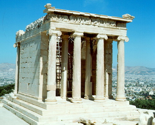 <p>Built in honor of Athena Nike Earliest fully Ionic temple in the Acropolis</p><p>Architect: Callicrates</p>