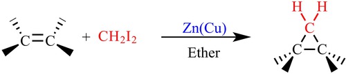 Ch2I2, Zn(Cu), ether