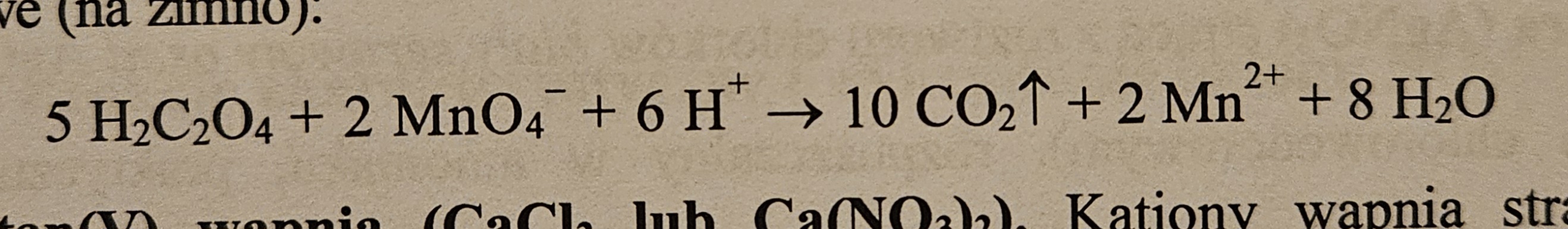 <p>odbarwienie roztworu na ciepło</p>