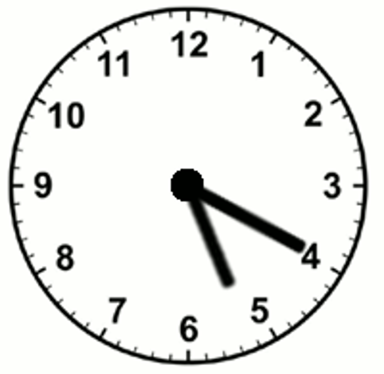 <p>It's 5:20</p>