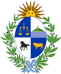 <ol><li><p><span>The horse represents freedom</span></p></li><li><p><span>The ox represents abundance</span></p></li><li><p><span>The hill of montevideo represents strength</span></p></li><li><p><span>The flag consists of 9 equally horizontal strips alternating white and blue</span></p></li><li><p><span>The top left corner there is a white square with the golden sun of may with 16 alternating straight and wavy rays</span></p></li><li><p><span>The coat of arms has an oval silhouette and the sun of may is rising behind the sections</span></p></li></ol><p></p>