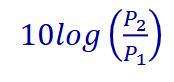 <p>dBW = 10 log10(P in watts/1) </p>