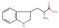 <p>- largest of aromatic side chains<br>- R-group: double ring system with nitrogen atom<br></p>