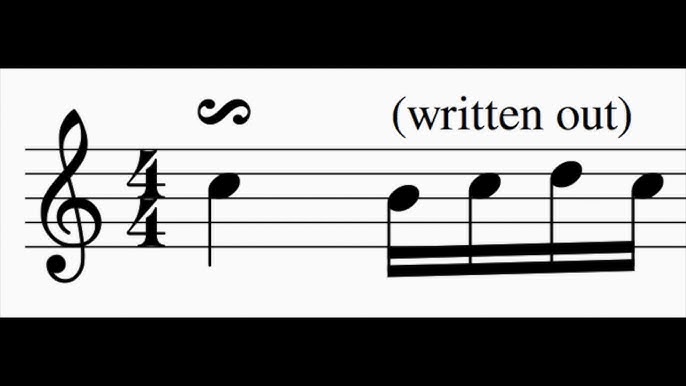 <p>to turn around the note</p>