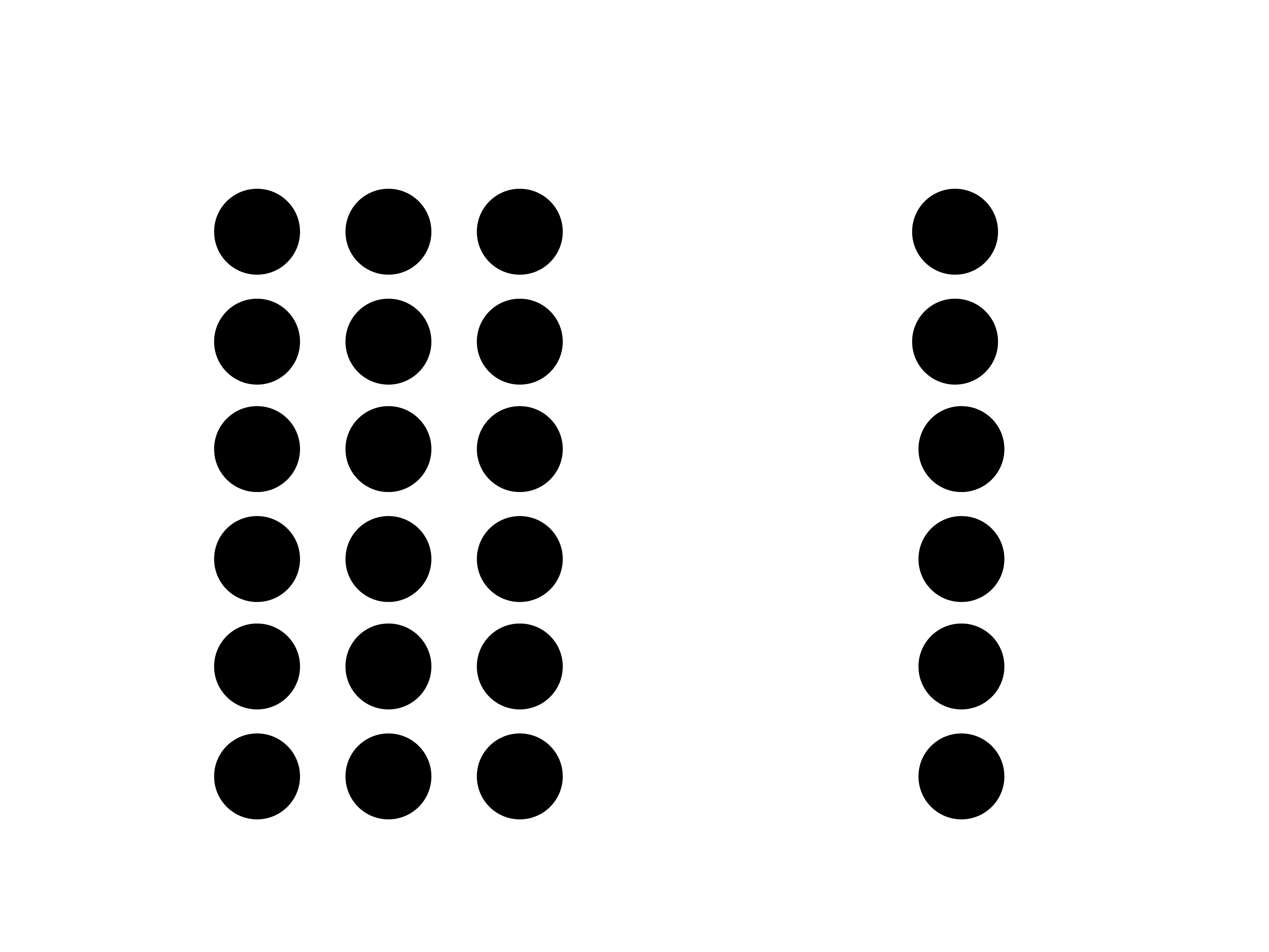 <p><span style="color: red">Gestalt grouping principle</span>, elements that are near to one another tend to be grouped together</p>