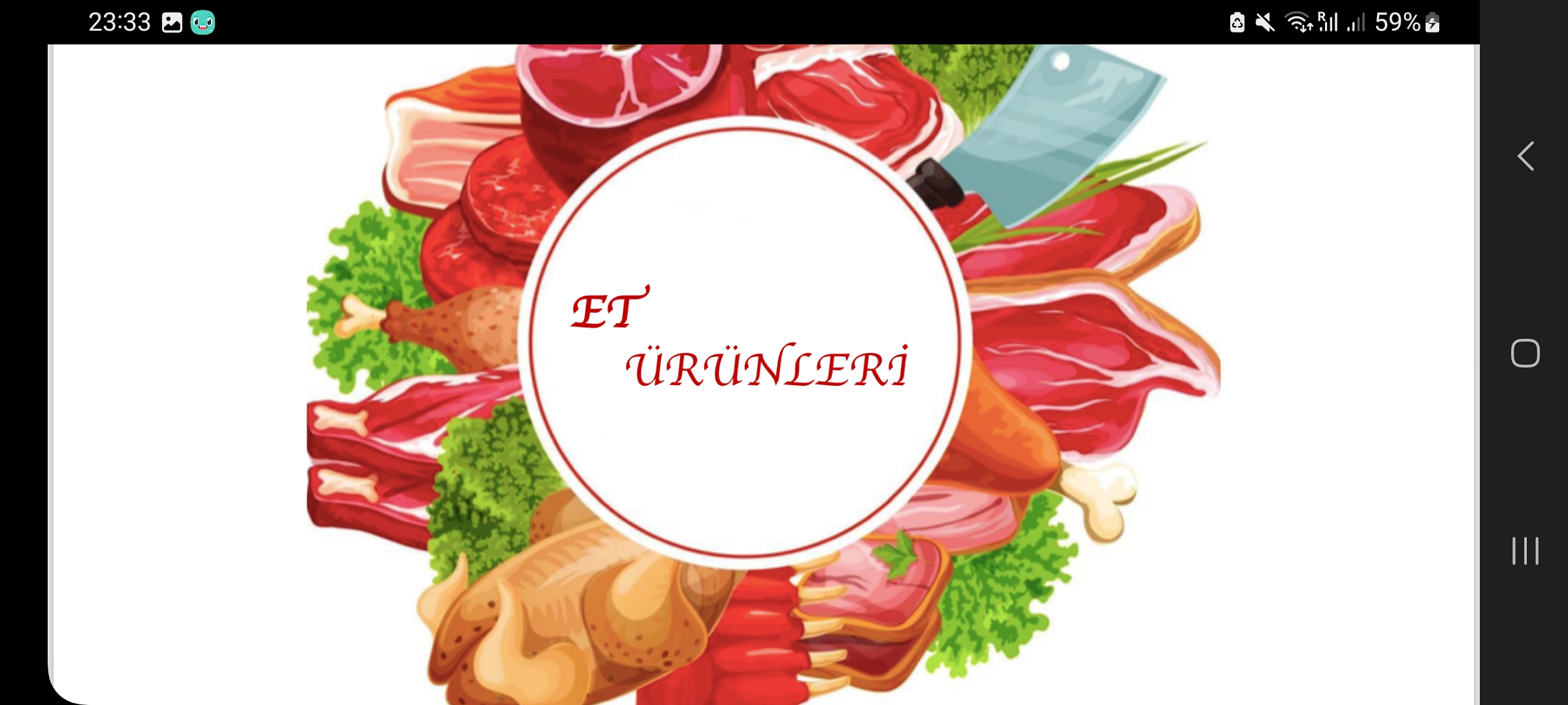 <p>Et ürünleri</p>