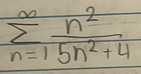 <p>Determine if the series is convergent or divergent. If the series converges, find its sum (if it’s a geometric or telescoping series)</p>