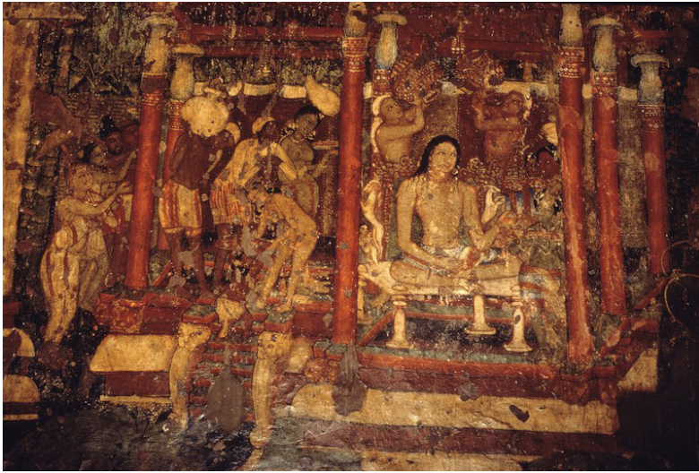 <p><span style="color: rgb(0, 0, 0);">Ajanta Cave 1; interior, Main Hall, rear wall murals, <mark data-color="yellow" style="background-color: yellow; color: inherit;">Lustration</mark></span><span style="color: rgb(0, 0, 0);"><mark data-color="yellow" style="background-color: yellow; color: inherit;"><br></mark></span><span style="color: rgb(0, 0, 0);"><mark data-color="yellow" style="background-color: yellow; color: inherit;">scene</mark></span></p>
