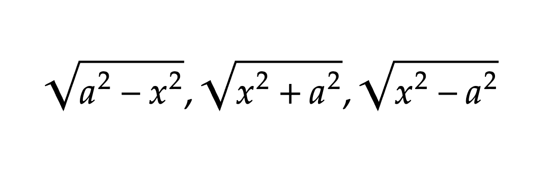 <p>Trig Substitution</p>