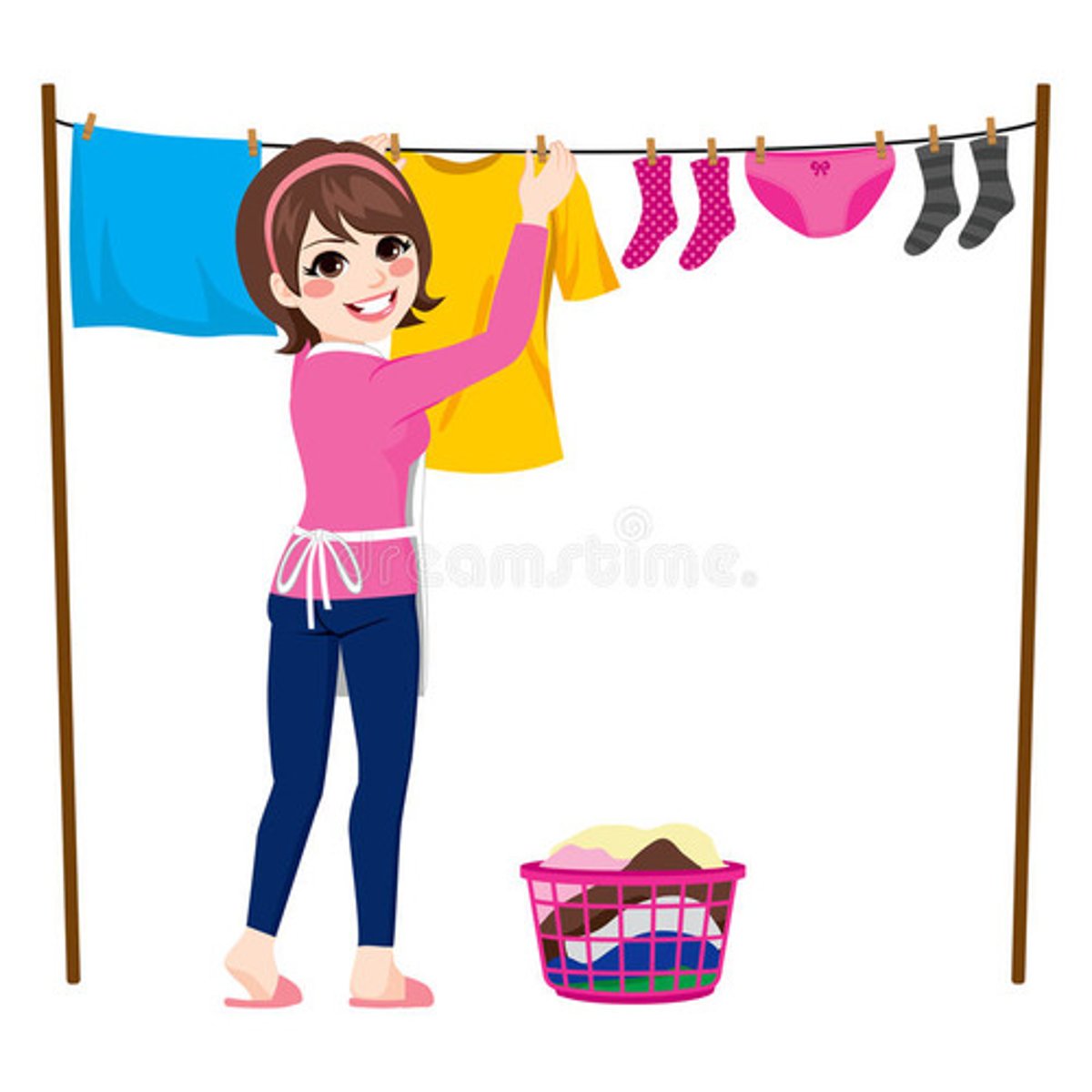 <p>to hang out the clothes</p>