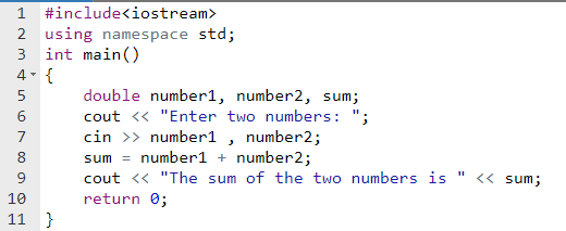 <p><span>Examine the following program and determine if there is an error. If there is an error, please select the line where you believe there is an error.</span></p>