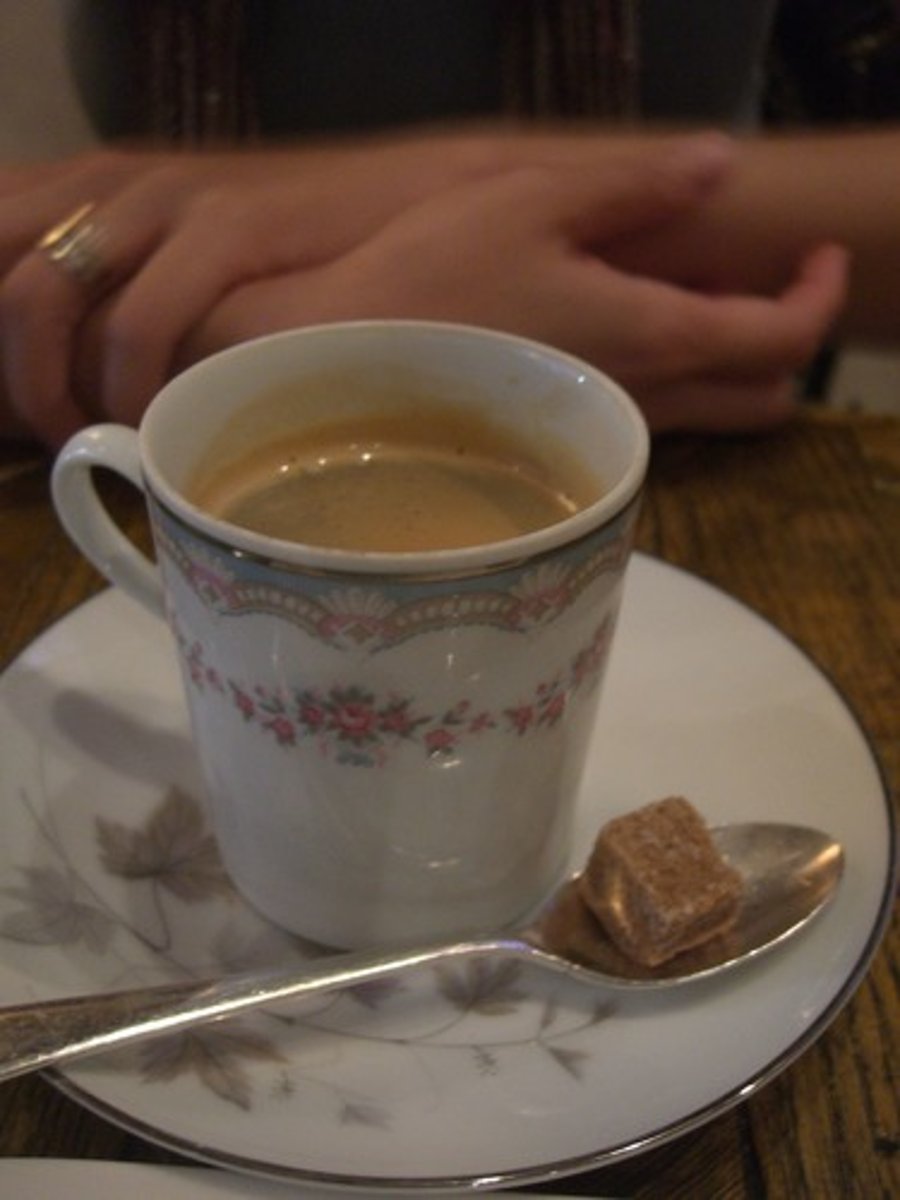 <p>You went to a café.</p>