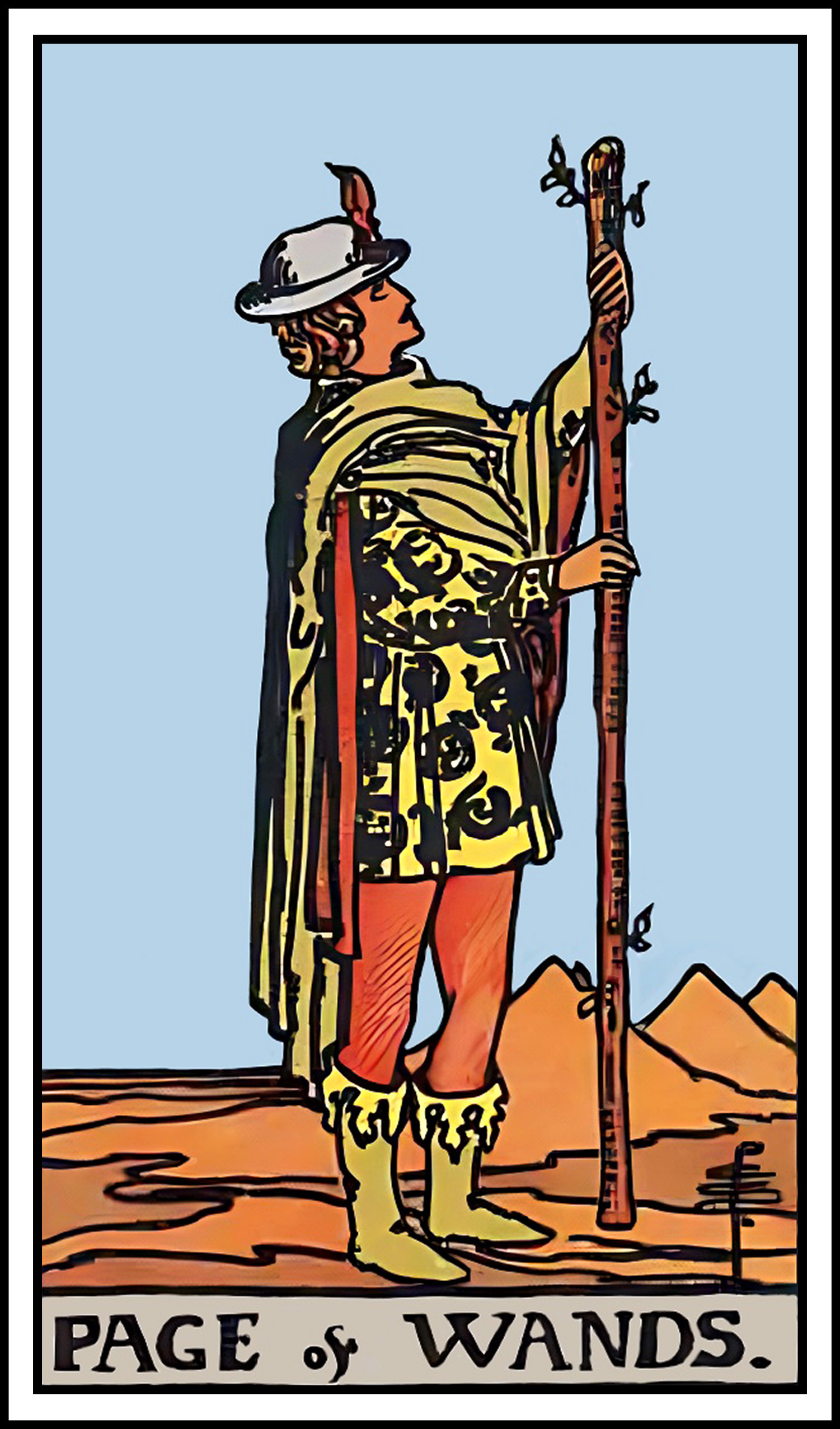 <p>page of wands</p>