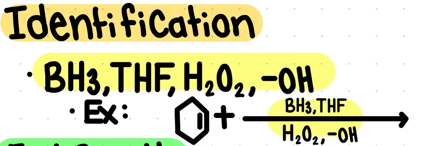 <p>Hydration using hydroboration/oxidation</p>