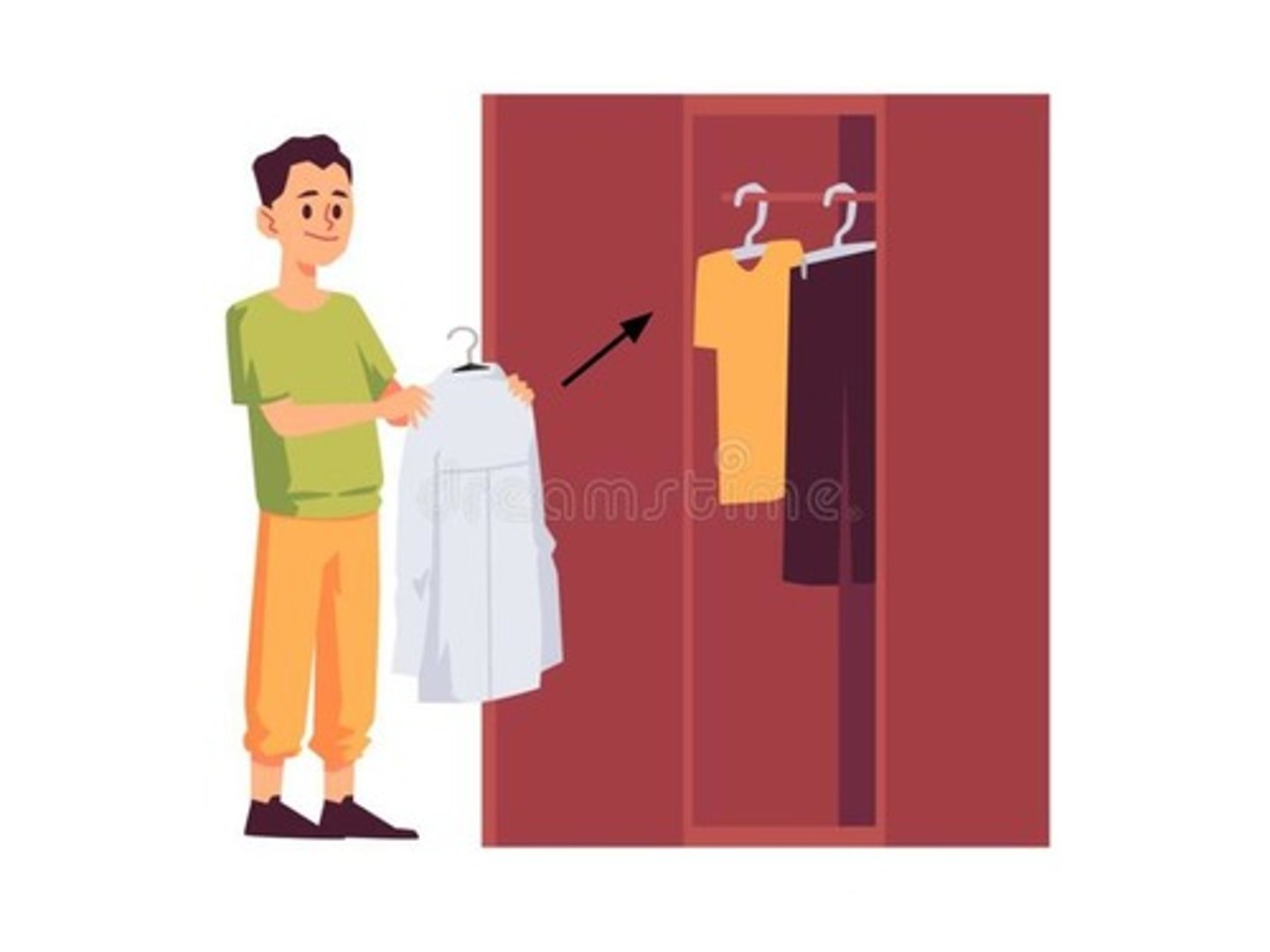 <p>to hang up the clothes</p>
