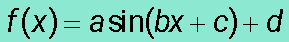 <p>where c is the phase shift and d is the vertical shift</p>
