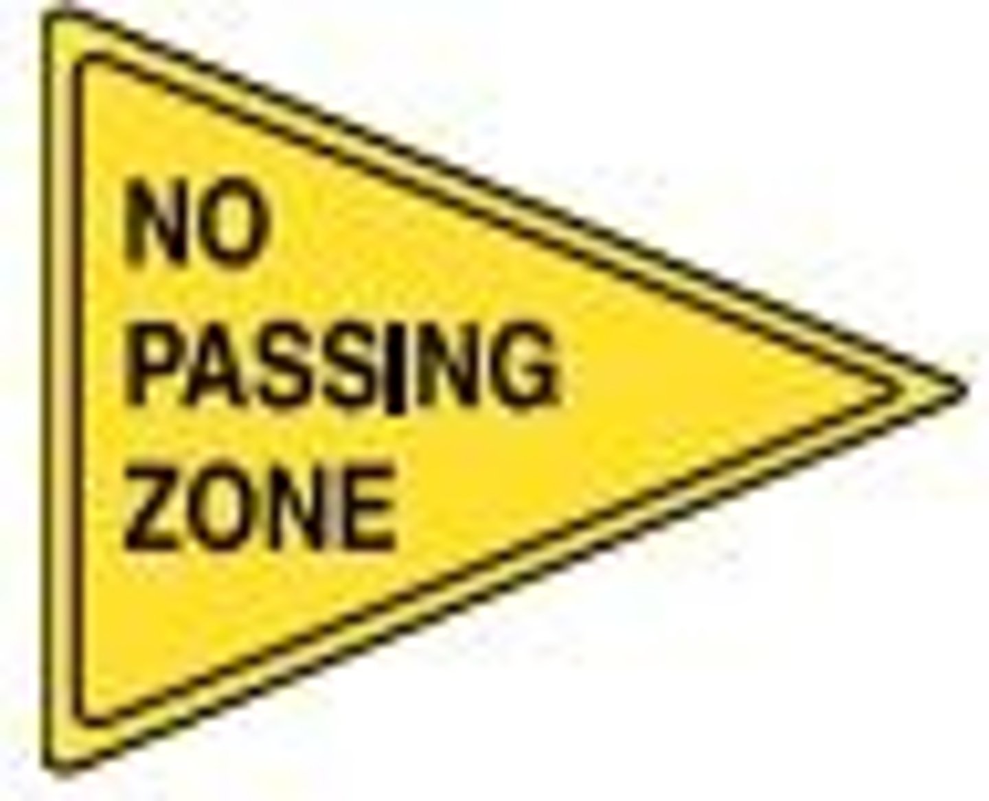 <p>no passing zone</p>