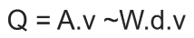 <p>afvoer van een rivier </p><p>hoeveelheid water dat per seconde doorheen een bepaalde doorsnede van een rivier stroomt </p>