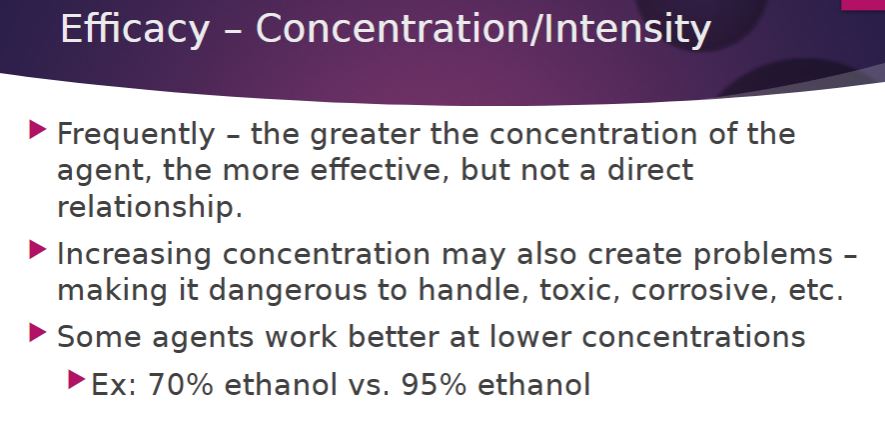 <p>Concentration/intensity of an antimicrobial agent</p>