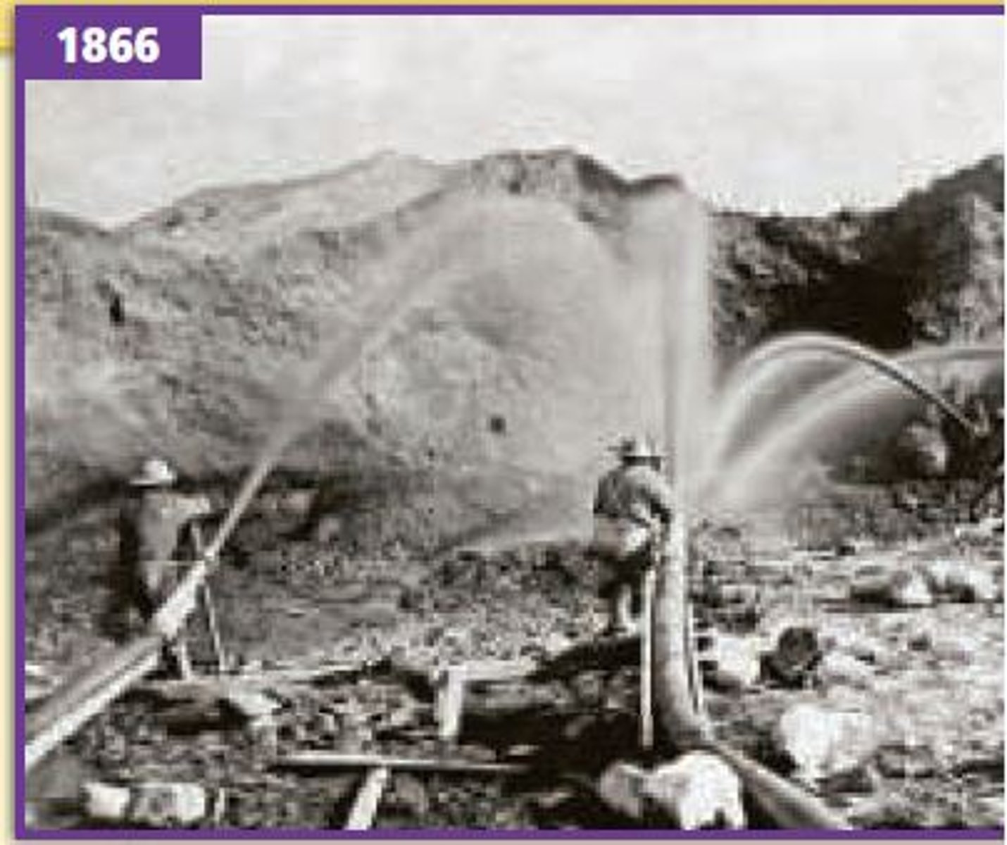 <p>a type of aqueous mining, which has been used extensively for placer deposits; involves using high pressure fluids to erode banks and loose material</p>