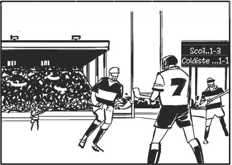 <p>Cluiche iomána idir Scoil Pól agus Coláiste Mhichíl</p><p>Slua Mor</p><p>Ni scamaill sa spéir</p>