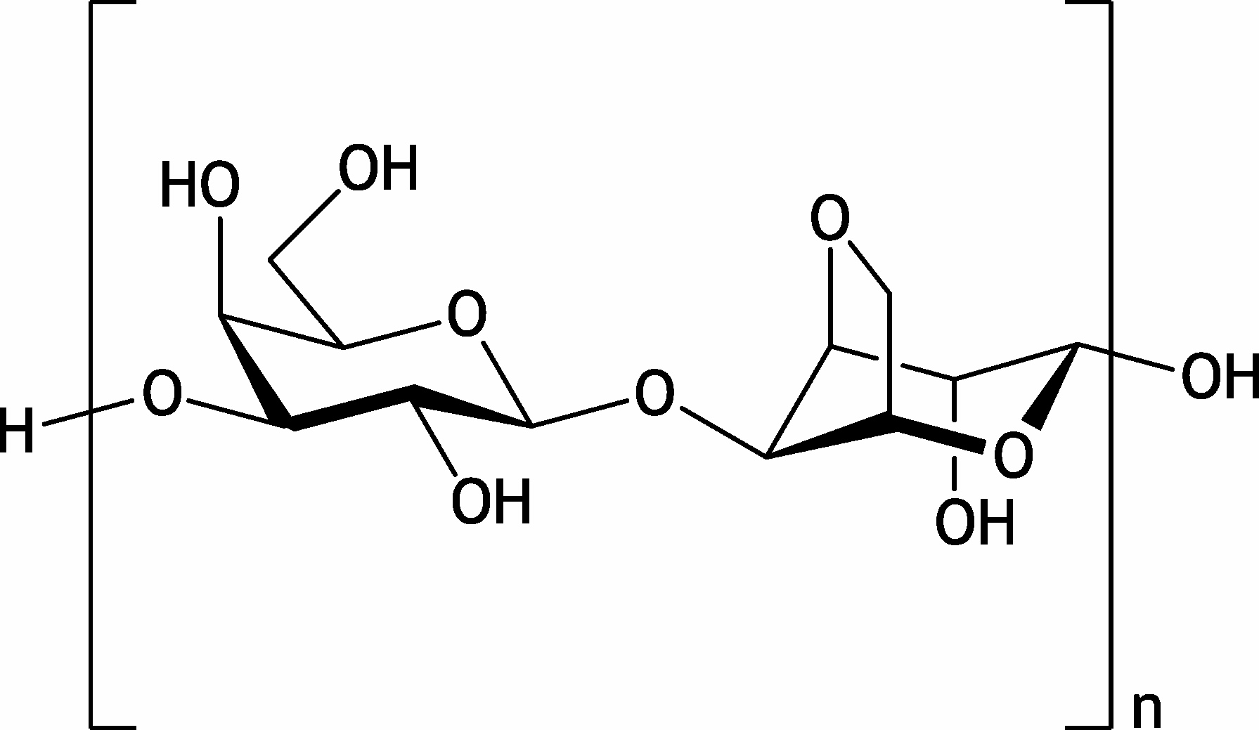 <p>6. Agarose, used in agarose gel electrophoresis, is a polymer isolated from certain algae and composed of the shown disaccharide unit.</p><p>Which of the following monosaccharides is a component of this disaccharide unit?</p><p>A. β-D-galactose</p><p>B. α-D-glucose</p><p>C. β-D-glucose</p><p>D. β-L-glucose</p><p>E. β-D-mannose</p>