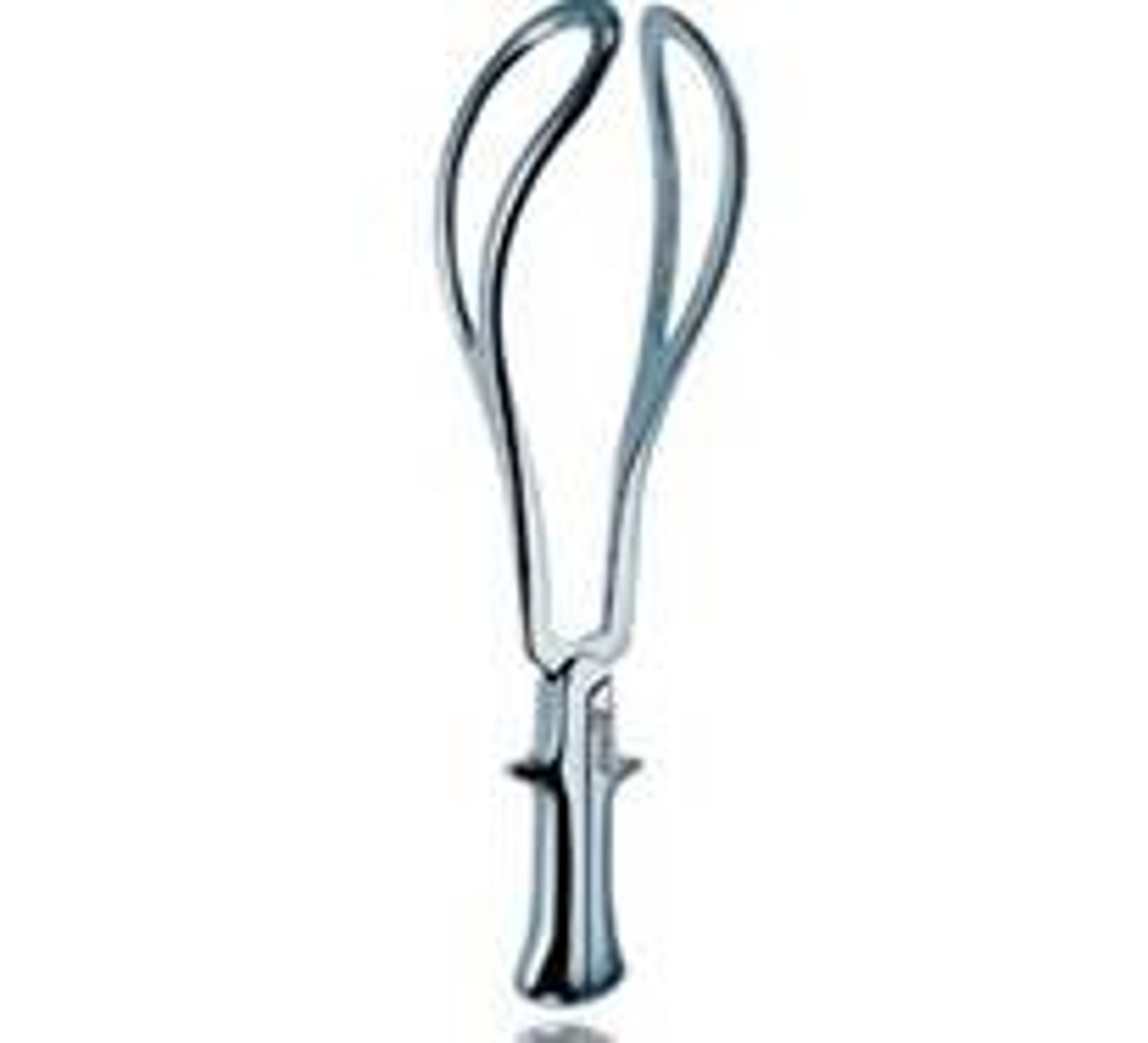 <p>two large metal tongs that can attach together</p>